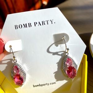 Bomb Party Pink Earings